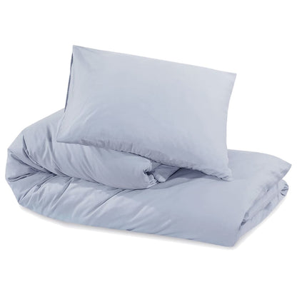 Berkfield Duvet Cover Set Grey 200x200 cm Light-weight Microfiber