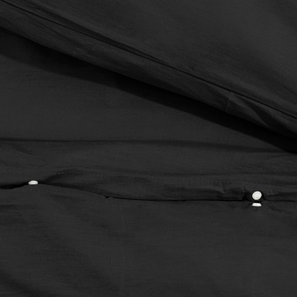 Berkfield Duvet Cover Set Black 260x220 cm Light-weight Microfiber