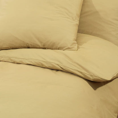 Berkfield Duvet Cover Set Taupe 200x200 cm Light-weight Microfiber