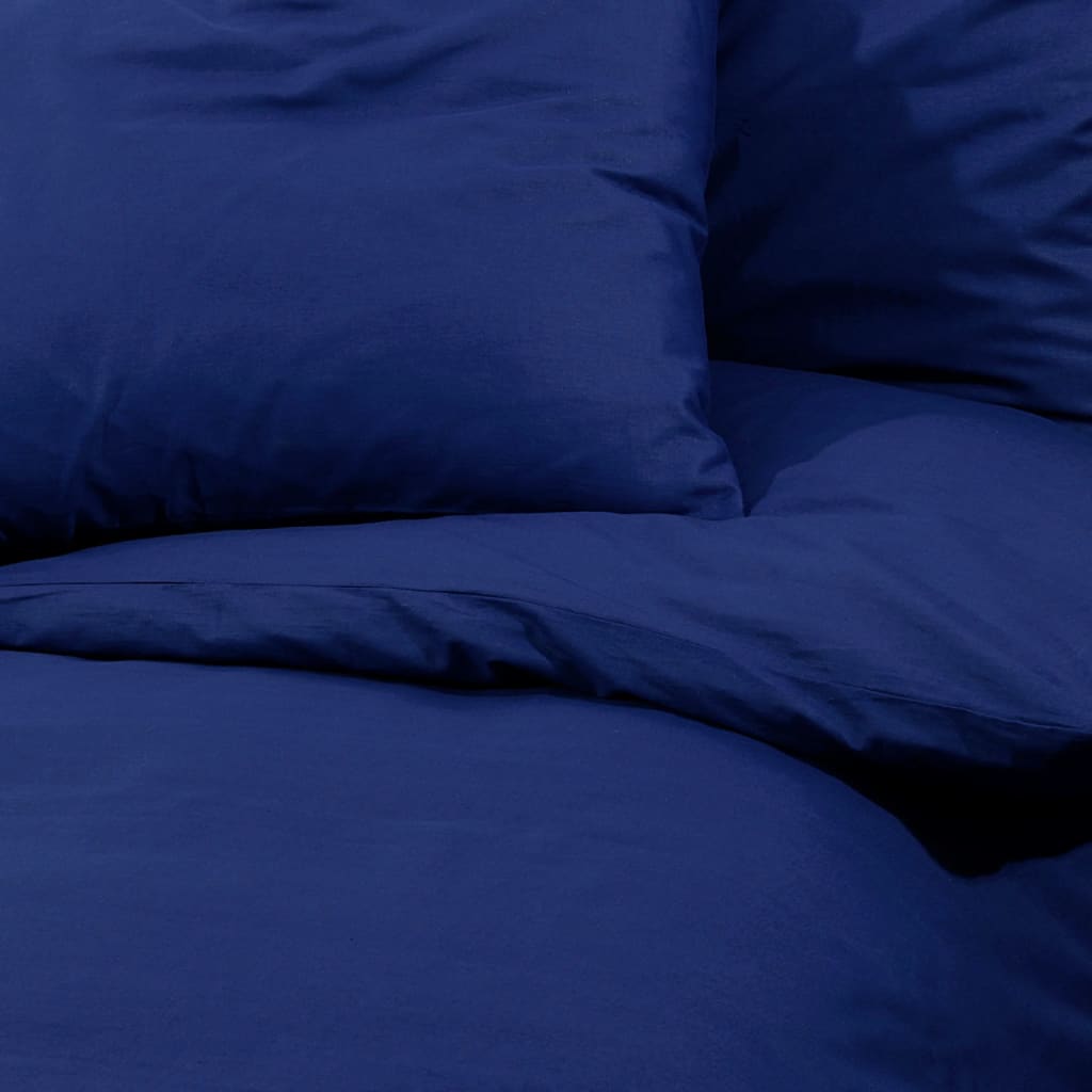 Berkfield Duvet Cover Set Navy Blue 260x220 cm Light-weight Microfiber