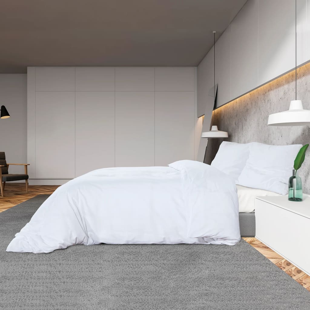 Berkfield Duvet Cover Set White 200x200 cm Light-weight Microfiber