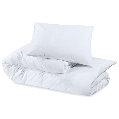 Berkfield Duvet Cover Set White 200x200 cm Light-weight Microfiber