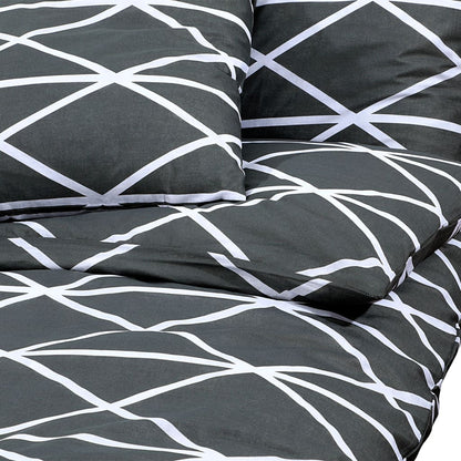 Berkfield Duvet Cover Set Grey 220x240 cm Cotton