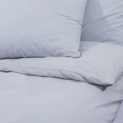 Berkfield Duvet Cover Set Grey 260x240 cm Cotton