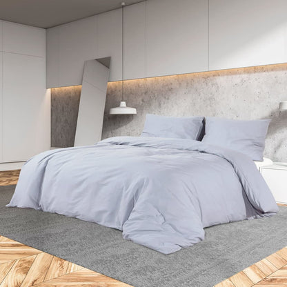 Berkfield Duvet Cover Set Grey 260x240 cm Cotton
