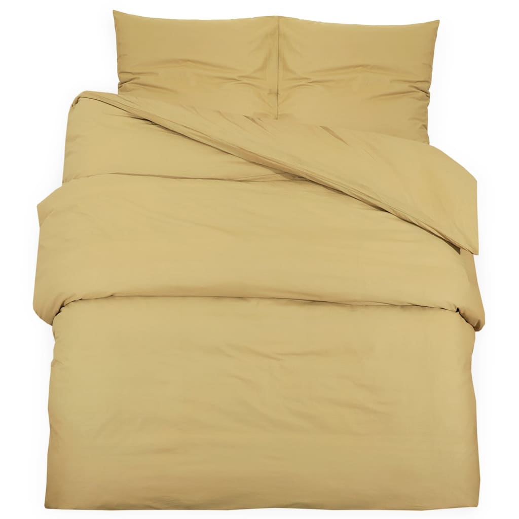 Berkfield Duvet Cover Set Taupe 240x220 cm Cotton