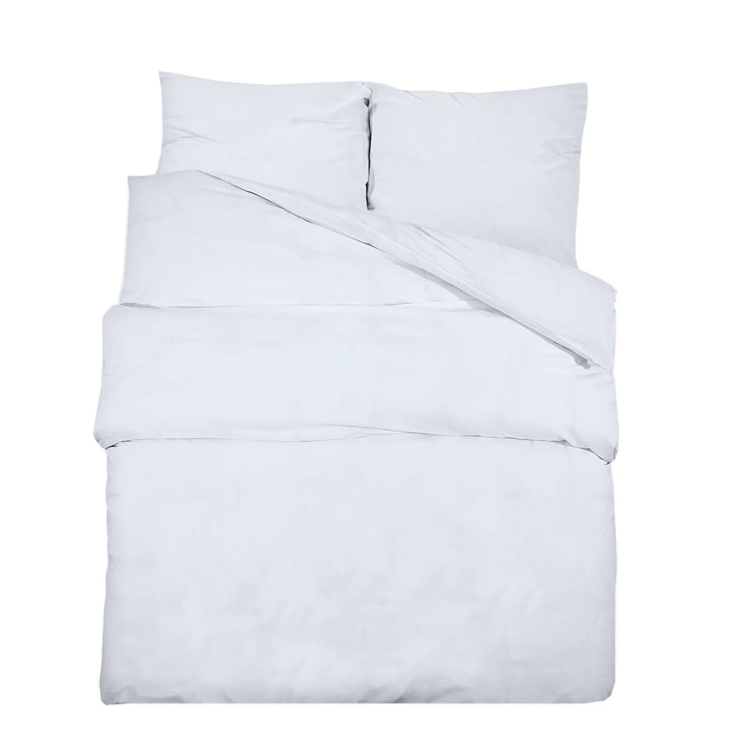 Berkfield Duvet Cover Set White 140x200 cm Cotton
