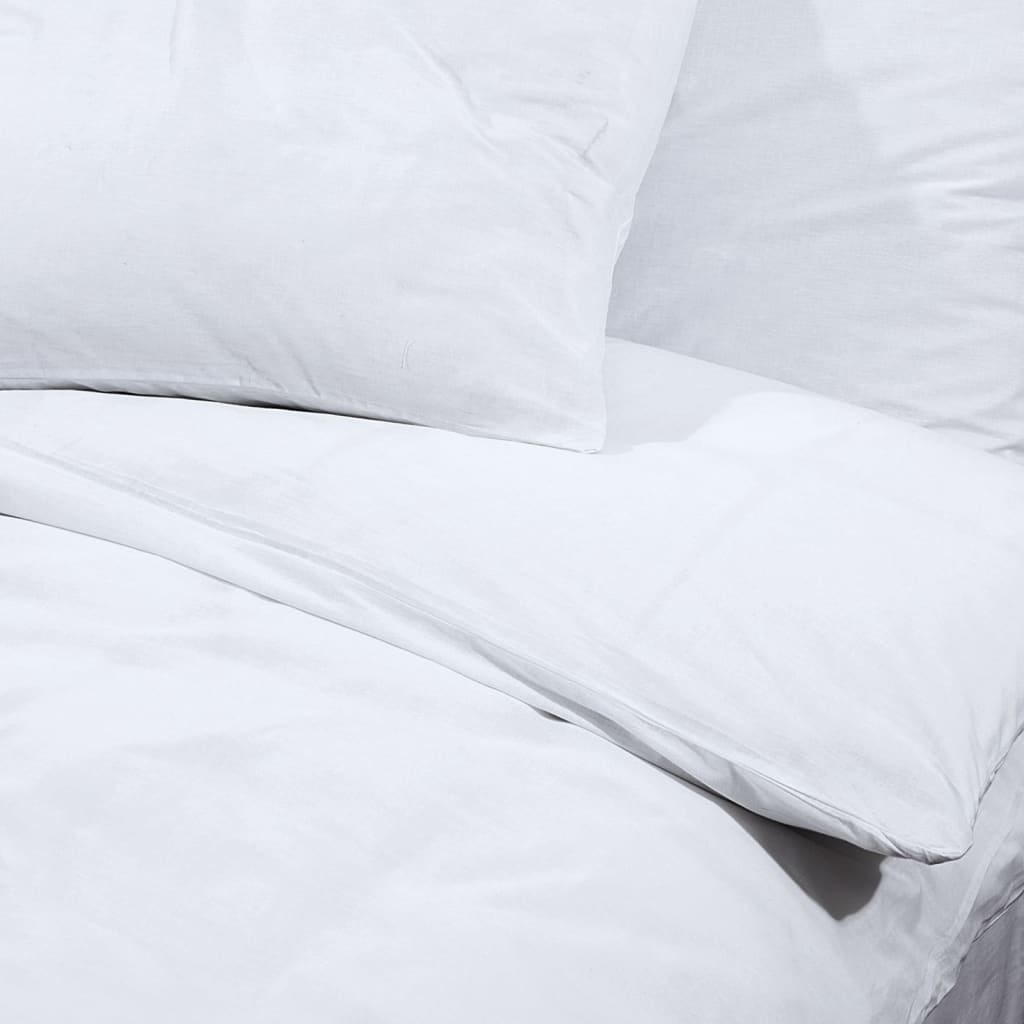 Berkfield Duvet Cover Set White 140x200 cm Cotton