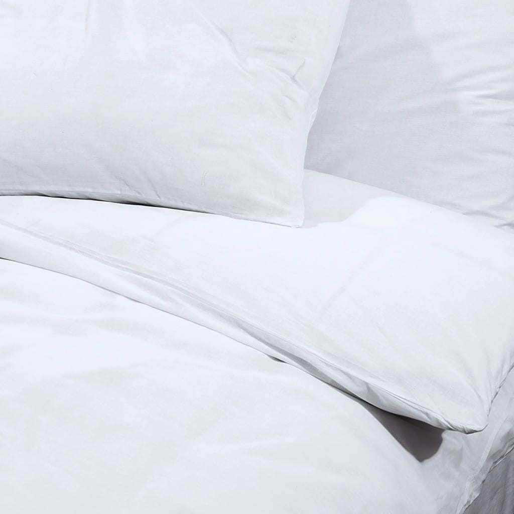 Berkfield Duvet Cover Set White 200x200 cm Cotton