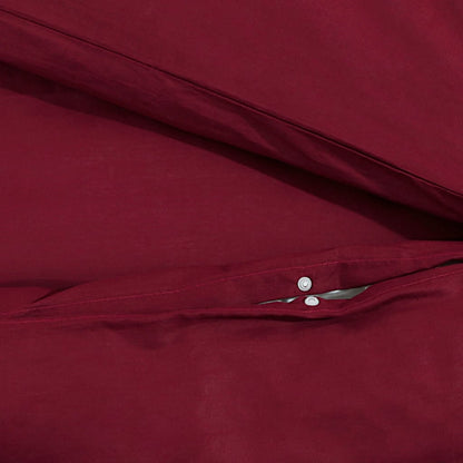 Berkfield Duvet Cover Set Bordeaux 260x240 cm Cotton