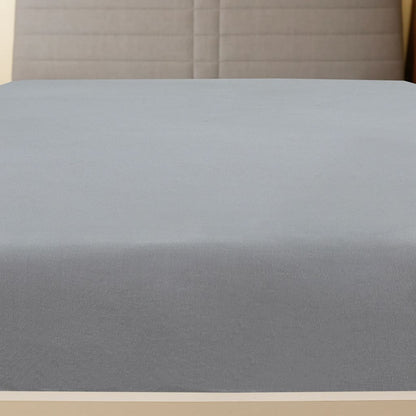 Berkfield Jersey Fitted Sheet Grey 140x200 cm Cotton