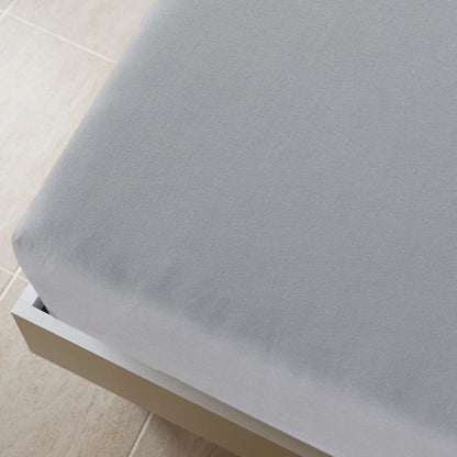 Berkfield Jersey Fitted Sheet Grey 140x200 cm Cotton