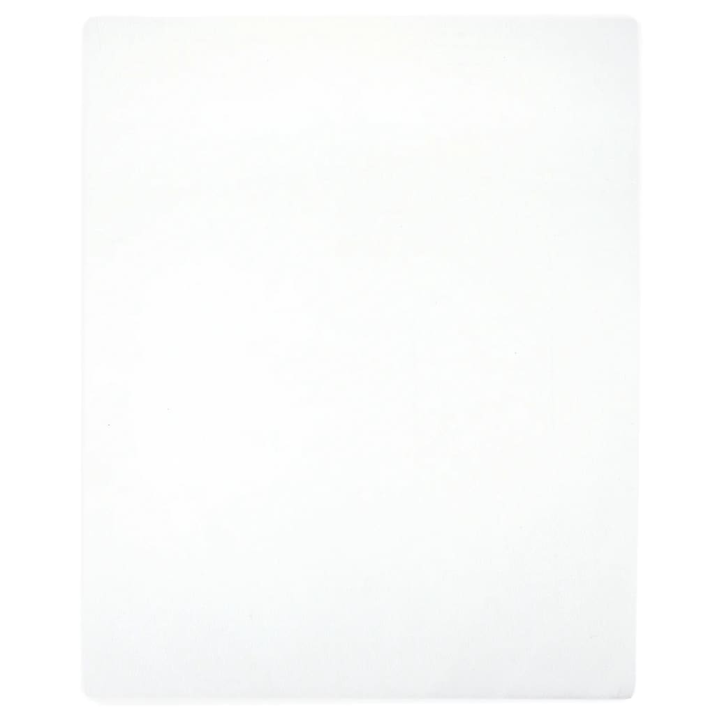 Berkfield Jersey Fitted Sheet White 90x200 cm Cotton