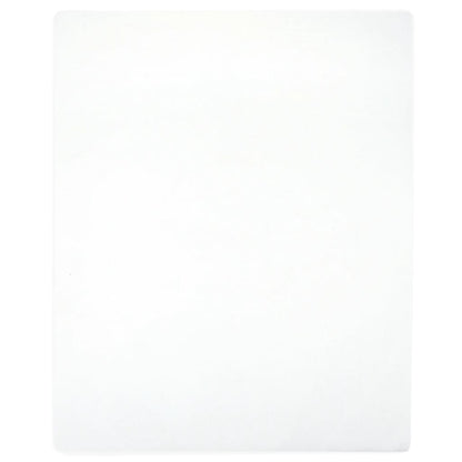 Berkfield Jersey Fitted Sheet White 160x200 cm Cotton