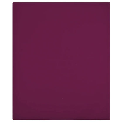 Berkfield Jersey Fitted Sheet Bordeaux 90x200 cm Cotton