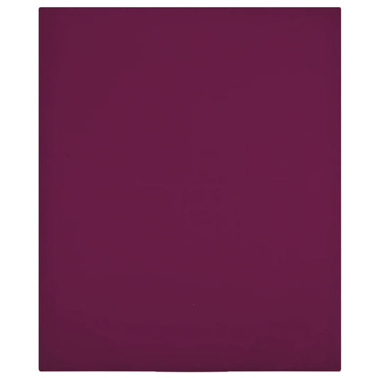 Berkfield Jersey Fitted Sheet Bordeaux 90x200 cm Cotton