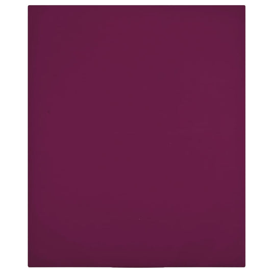 Berkfield Jersey Fitted Sheets 2 pcs Bordeaux 90x200 cm Cotton