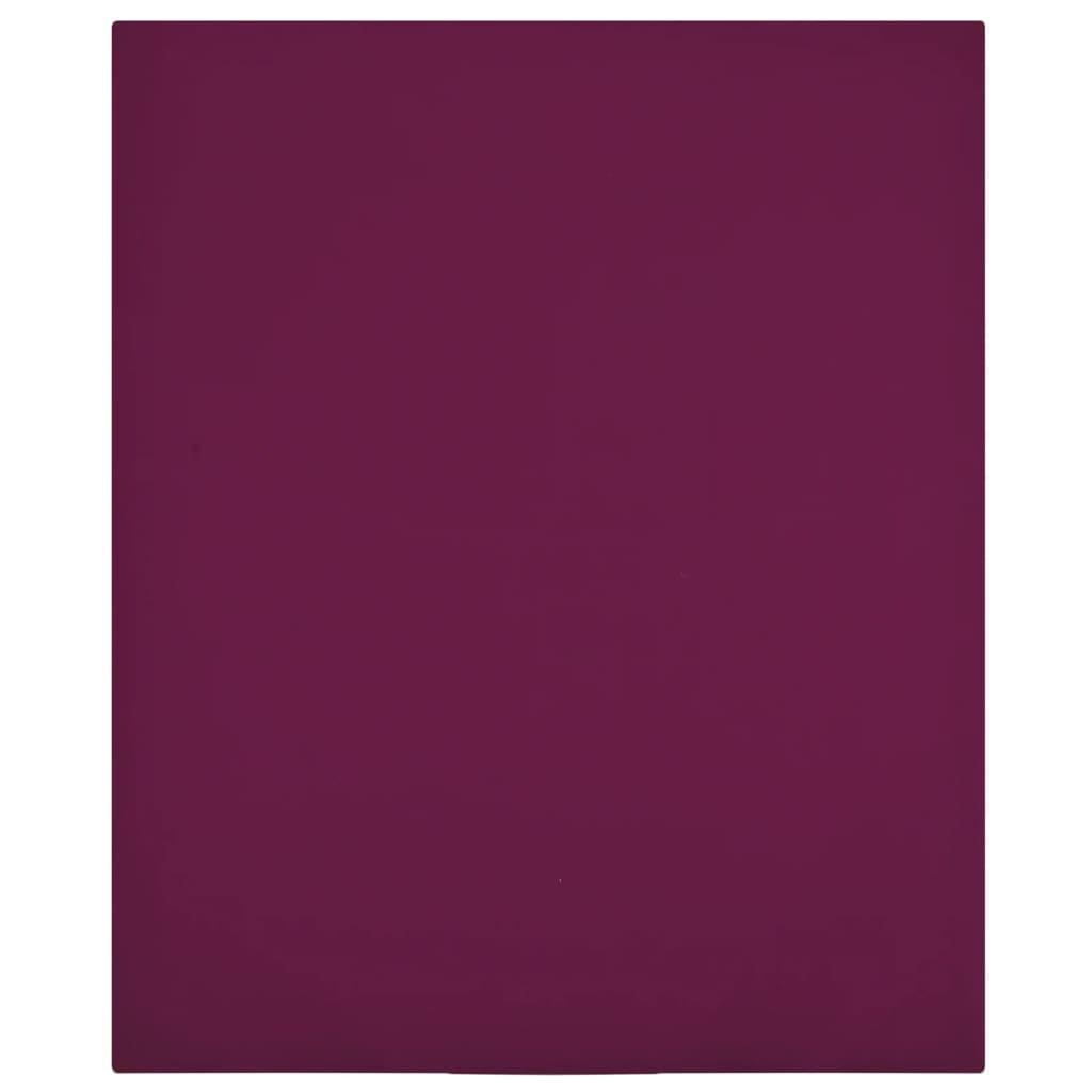 Berkfield Jersey Fitted Sheet Bordeaux 180x200 cm Cotton
