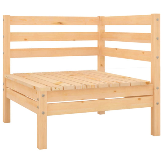 Berkfield Garden Corner Sofa Solid Wood Pine
