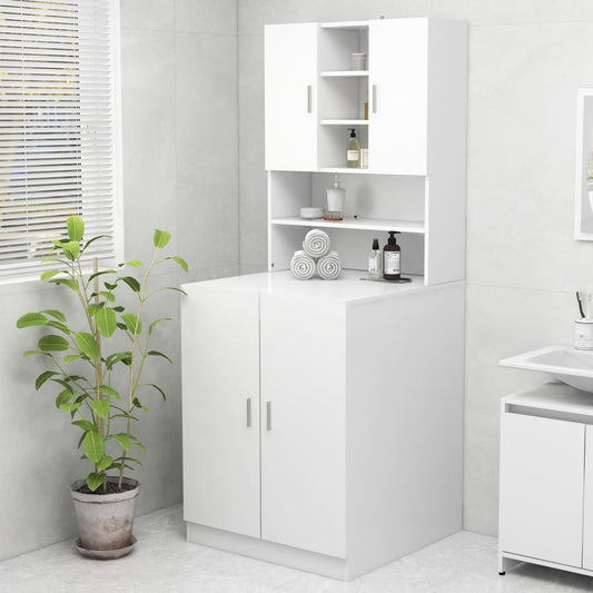Berkfield Washing Machine Cabinet White