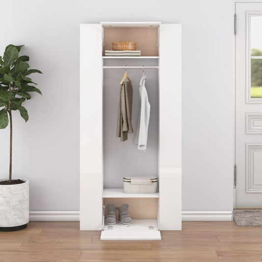 Berkfield Hallway Cabinets 2 pcs White Engineered Wood
