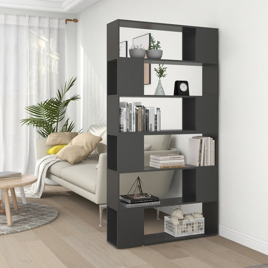 Berkfield Book Cabinet Room Divider Grey 100x24x188 cm