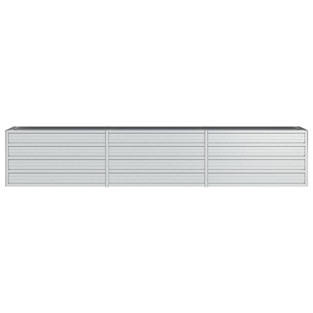 Berkfield Garden Raised Bed 240x40x45 cm Galvanized Steel Silver