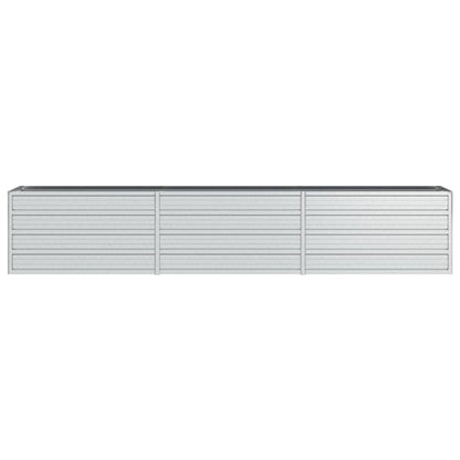 Berkfield Garden Raised Bed 240x40x45 cm Galvanized Steel Silver