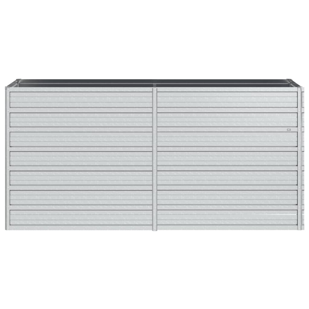 Berkfield Garden Raised Bed 160x40x77 cm Galvanized Steel Silver