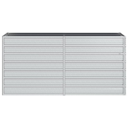 Berkfield Garden Raised Bed 160x40x77 cm Galvanized Steel Silver