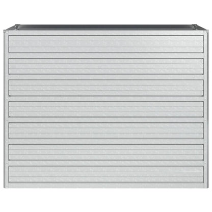 Berkfield Garden Raised Bed 100x40x77 cm Galvanized Steel Silver