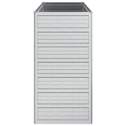 Berkfield Garden Raised Bed 100x40x77 cm Galvanized Steel Silver