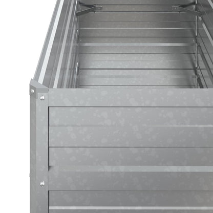 Berkfield Garden Raised Bed 100x40x77 cm Galvanized Steel Silver