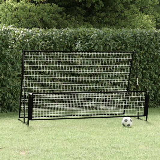 Berkfield 2 in 1 Soccer Rebounder Football Goal 202x104x120 cm Steel