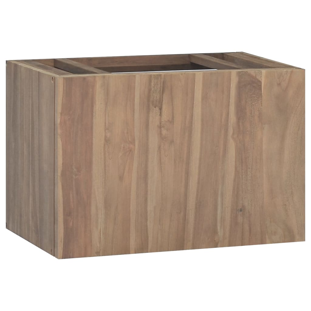 Berkfield Wall-mounted Bathroom Cabinet 60x39x40 cm Solid Wood Teak