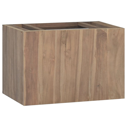 Berkfield Wall-mounted Bathroom Cabinet 60x39x40 cm Solid Wood Teak