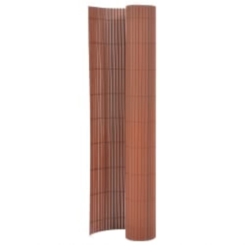 Berkfield Double-Sided Garden Fence 90x400 cm Brown