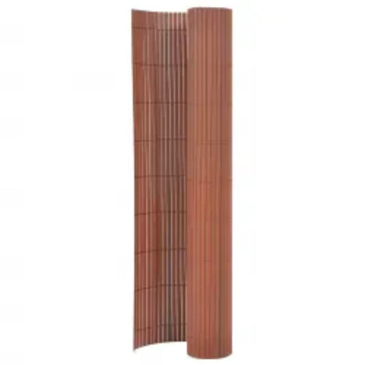 Berkfield Double-Sided Garden Fence 110x400 cm Brown