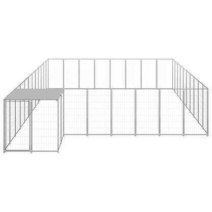 Berkfield Dog Kennel Silver 25.41 m�__ Steel