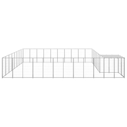 Berkfield Dog Kennel Silver 25.41 m�__ Steel