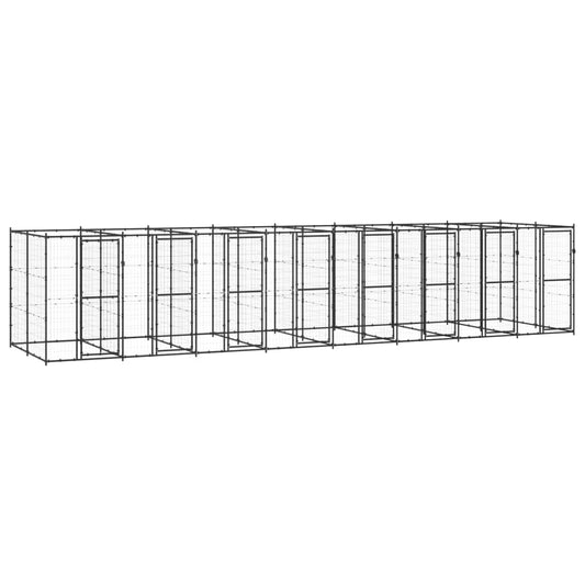 Berkfield Outdoor Dog Kennel Steel 19.36 m�__