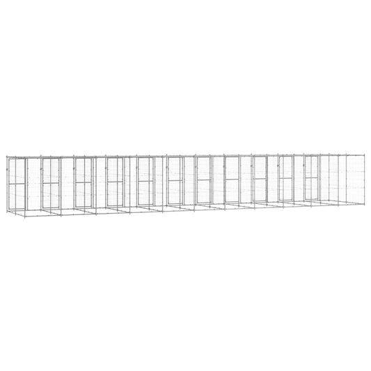 Berkfield Outdoor Dog Kennel Galvanised Steel with Roof 29.04 m�__