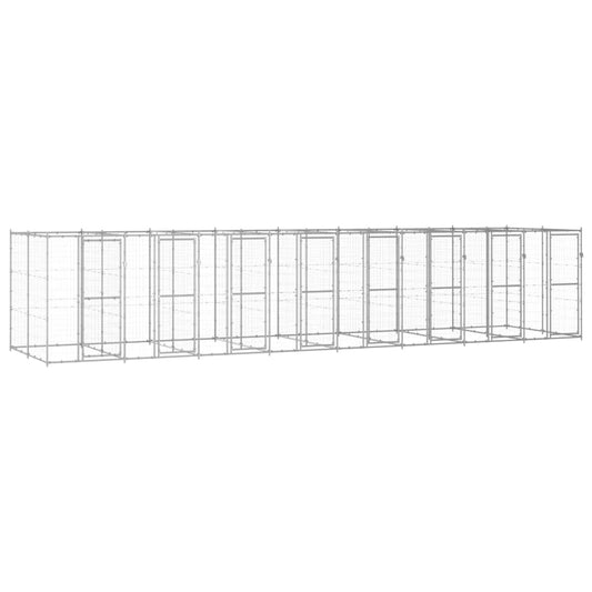 Berkfield Outdoor Dog Kennel Galvanised Steel 19.36 m�__