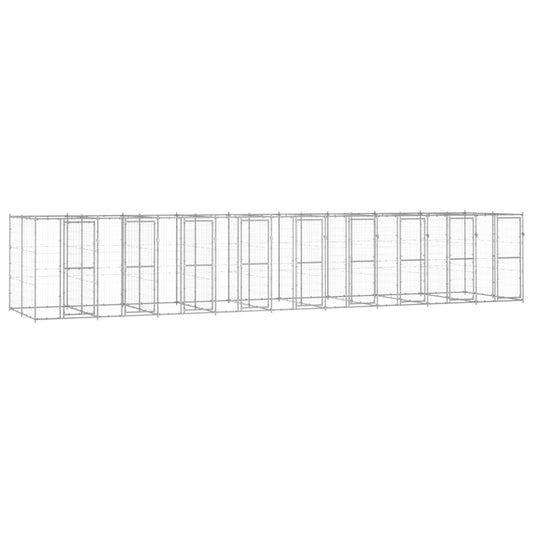 Berkfield Outdoor Dog Kennel Galvanised Steel 21.78 m�__