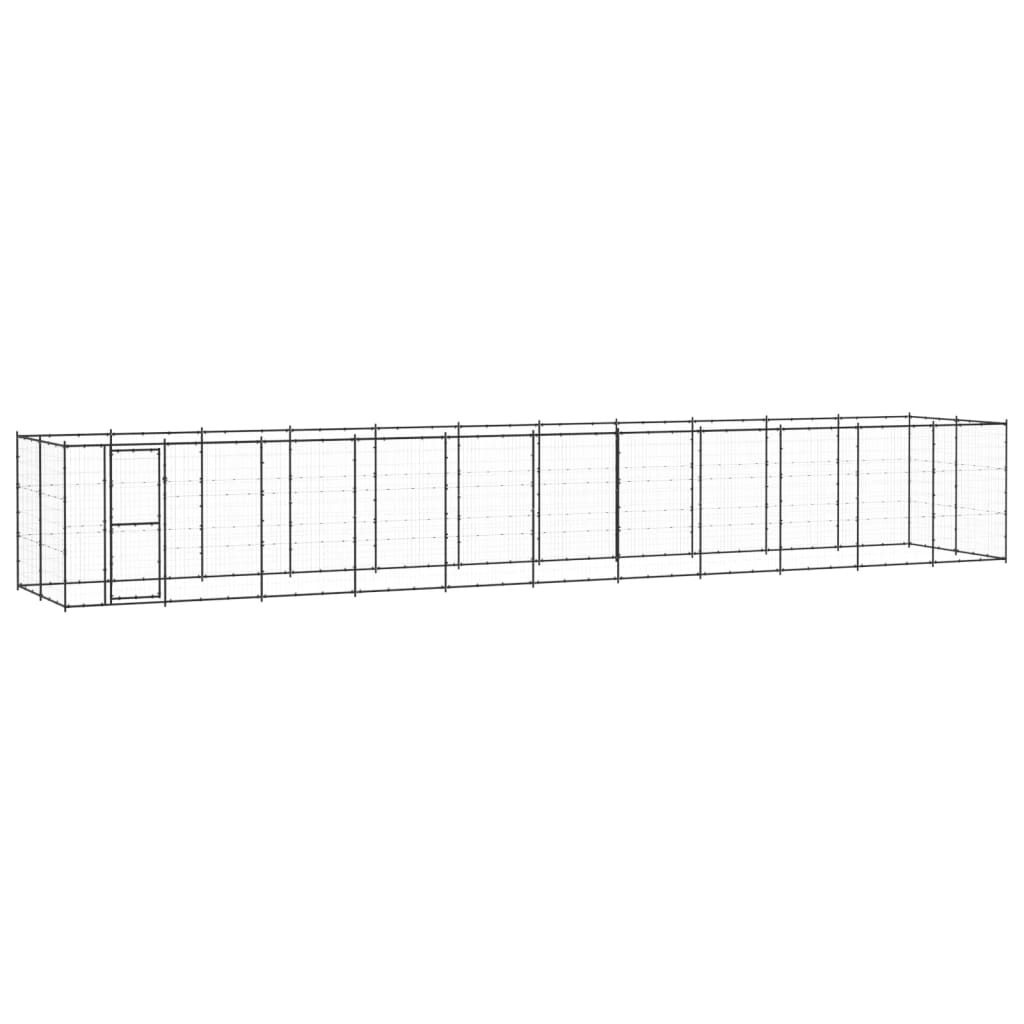 Berkfield Outdoor Dog Kennel Steel 26.62 må_