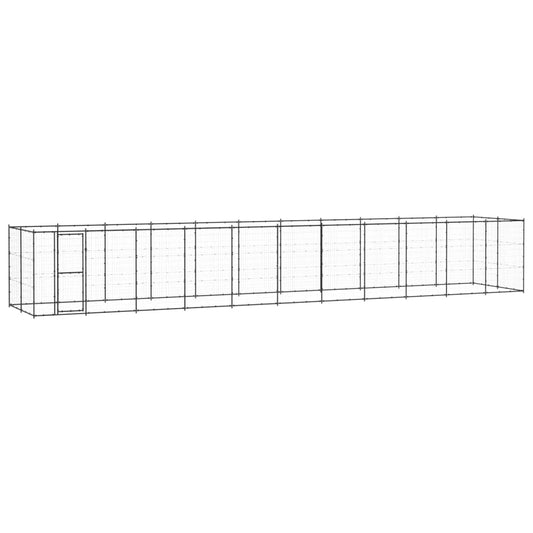 Berkfield Outdoor Dog Kennel Steel 26.62 må_