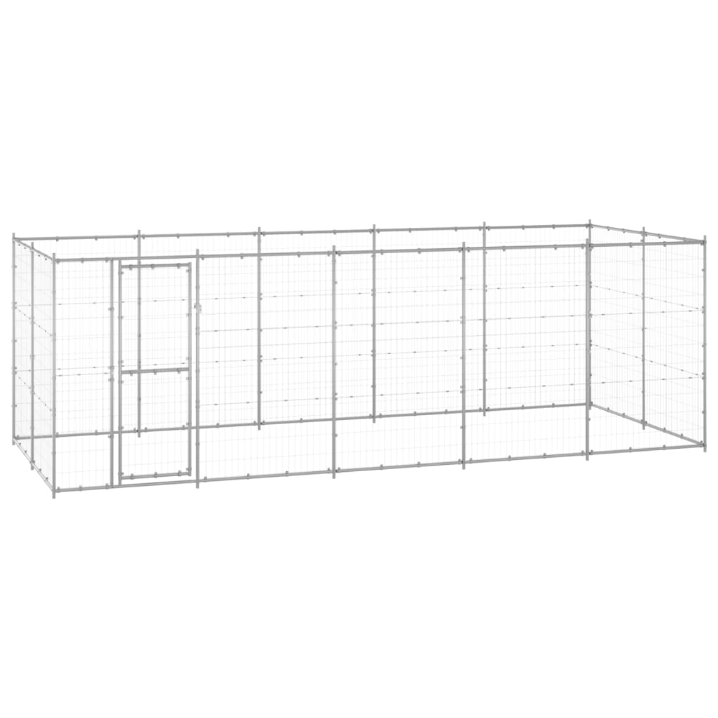 Berkfield Outdoor Dog Kennel Galvanised Steel 12.1 må_