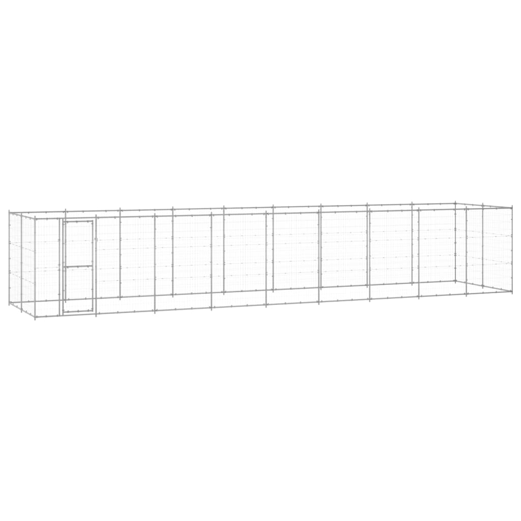 Berkfield Outdoor Dog Kennel Galvanised Steel 21.78 m�__