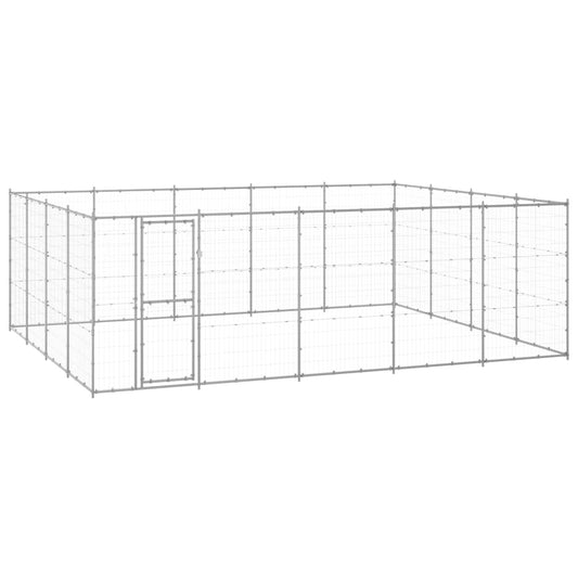 Berkfield Outdoor Dog Kennel Galvanised Steel 24.2 m�__