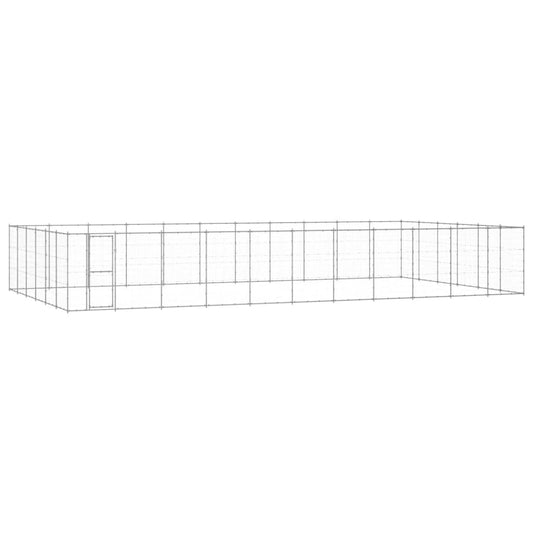 Berkfield Outdoor Dog Kennel Galvanised Steel 79.86 m�__